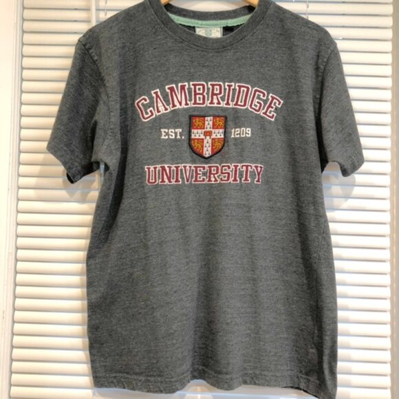 University of Cambridge Official Embroidered Patch Unisex T-Shirt Size M - Picture 1 of 16